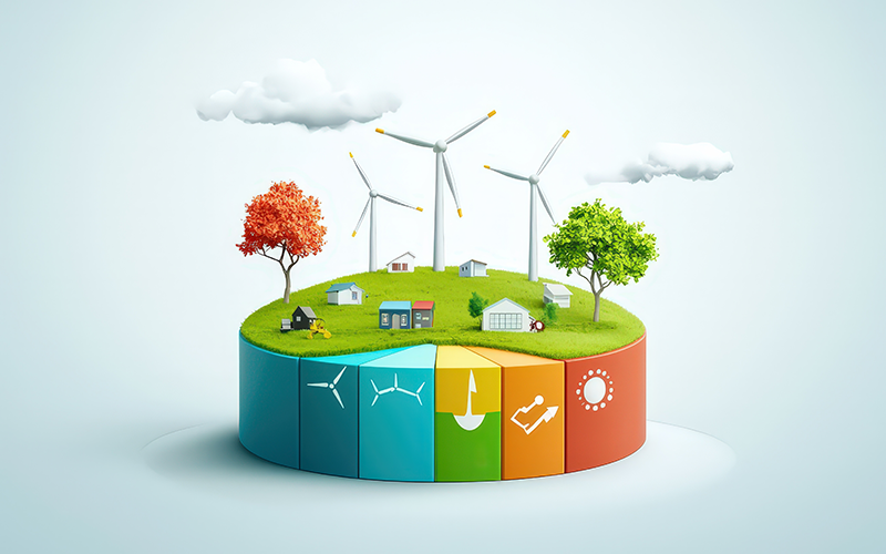 Infografik mit den förderfähigen Energiequellen.