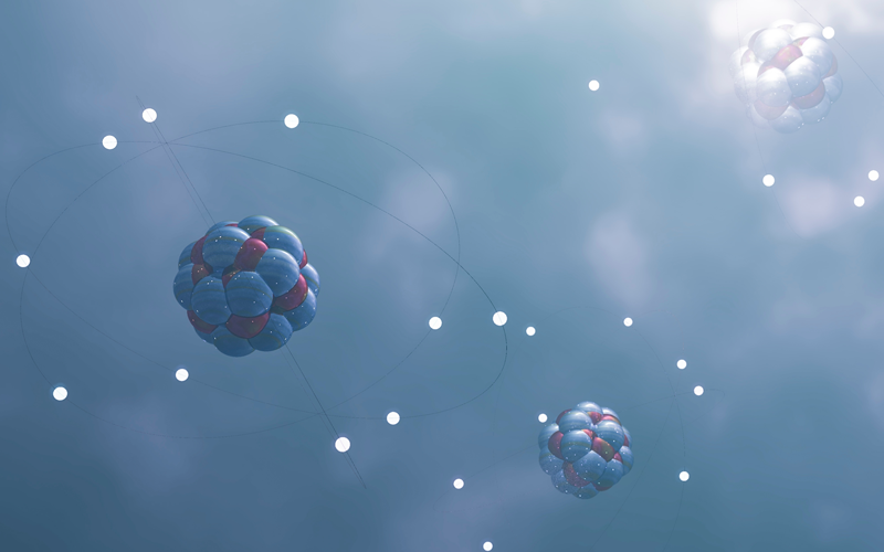 Illustrative Darstellung eines Atoms