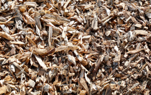 Detailaufnahme Holzhackschnitzel