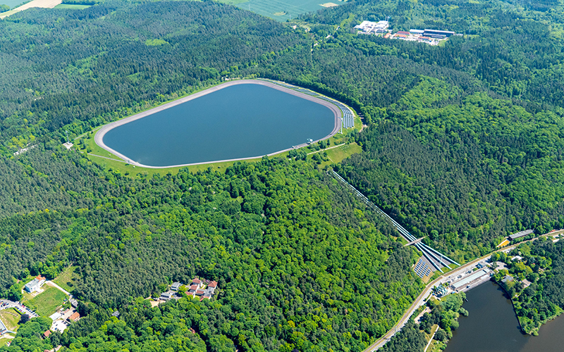 Luftaufnahme Pumpspeicherkraftwerk