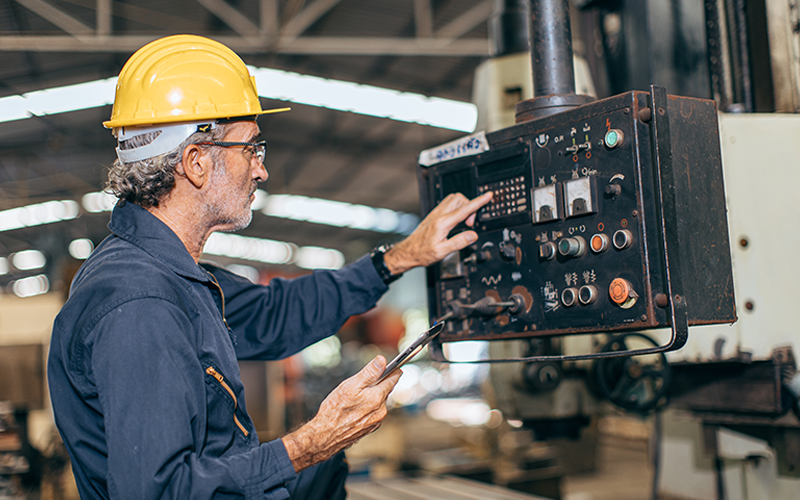 Arbeiter in Industrie