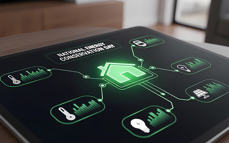 Smart Home zeigt Aufteilung des Hauses in einzelne Verbrauchsdaten